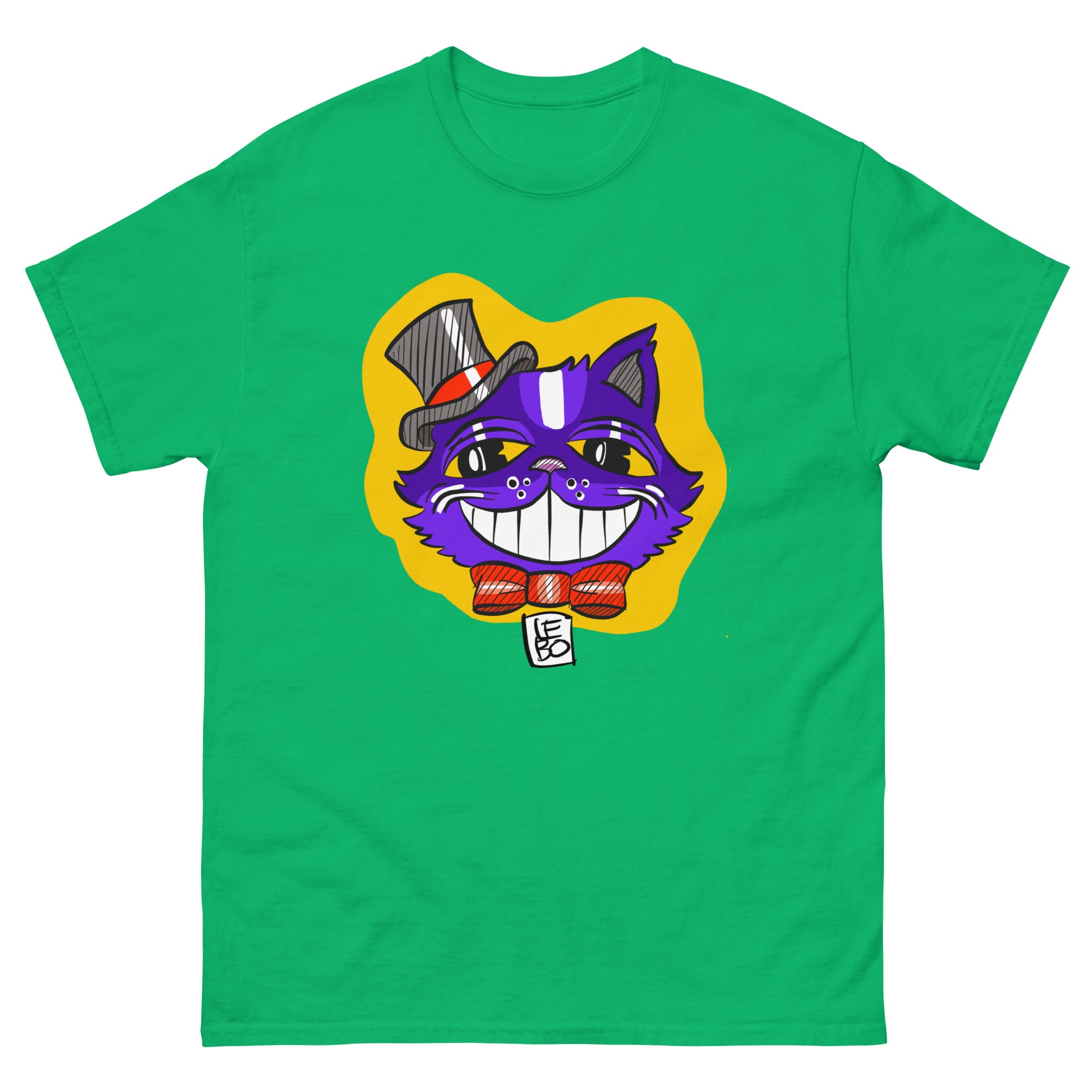 Spooky Cool Kitty  - Lebo Short Sleeve Unisex T-Shirt
